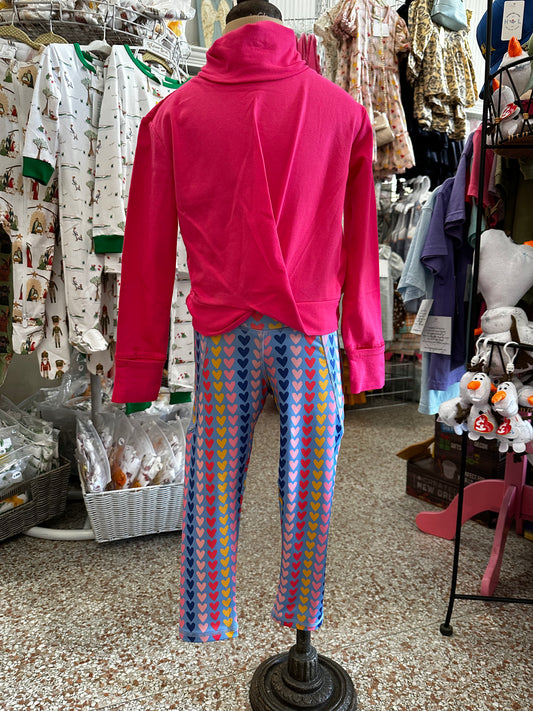Hot Pink Girls Activewear Long Sleeve Shirt