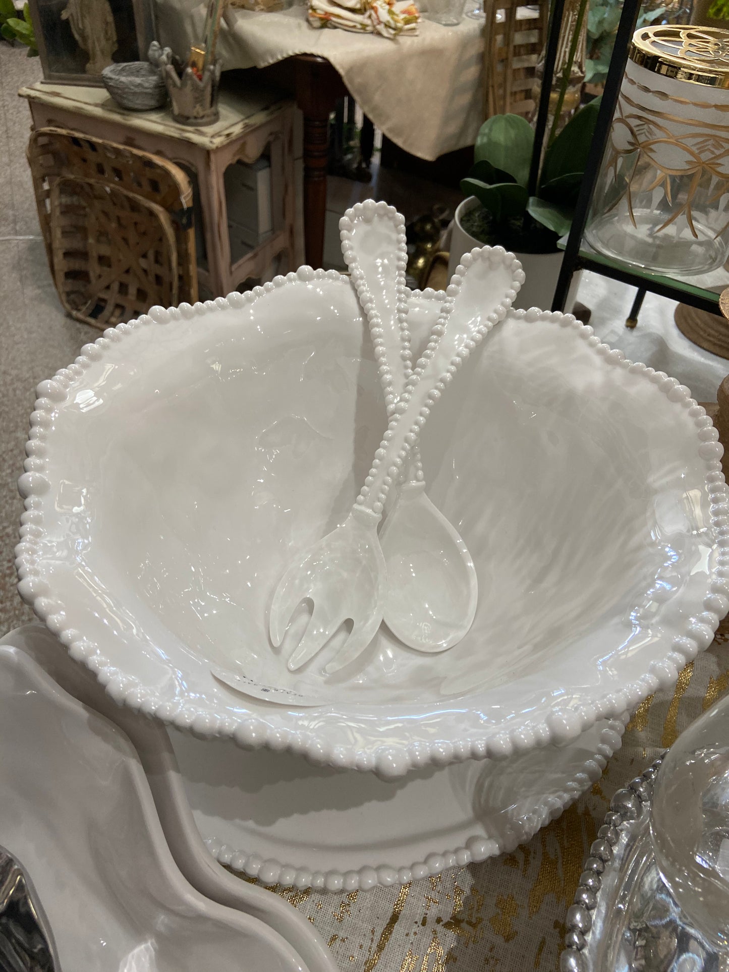 Beatriz Ball Pearl White Melamine Bowl