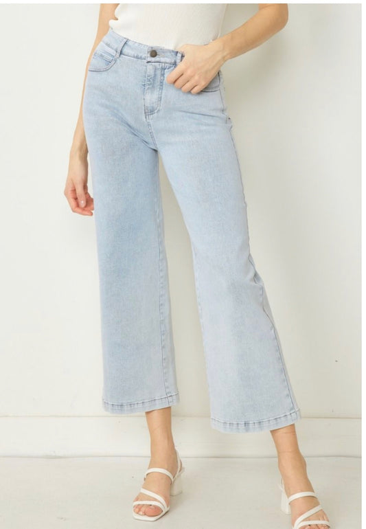 Light Blue Wide Leg Jean