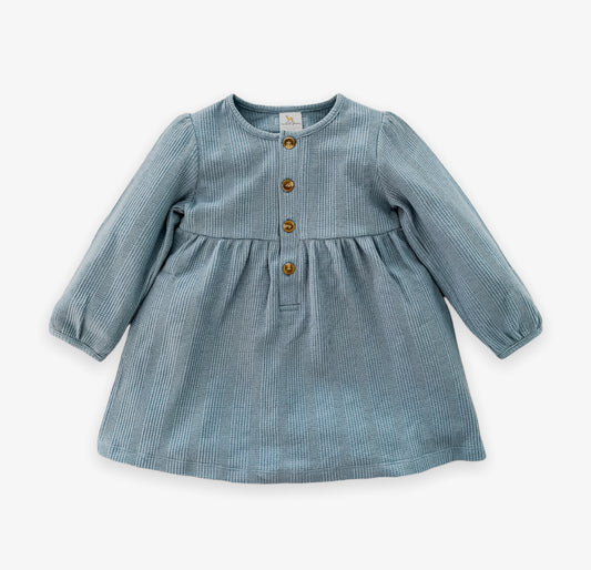 Velvet Fawn Sky Waffle Hazel Dress