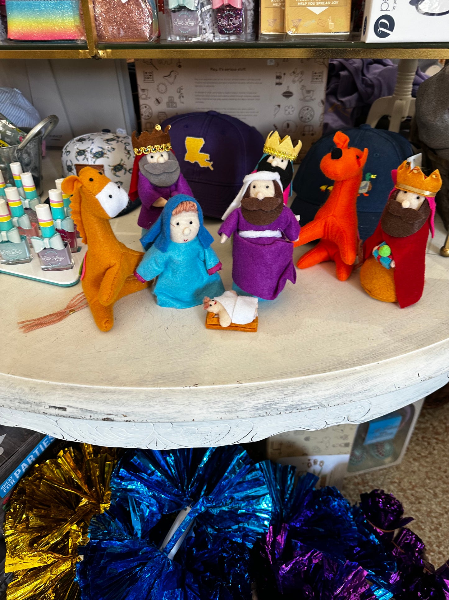 Colorful Felt Nativity Set