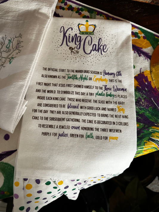 King Cake Dish Towel