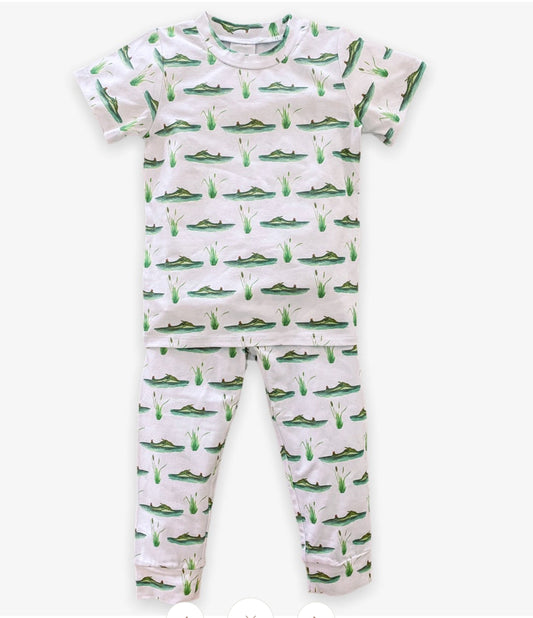 Velvet Fawn/Lil Lagniappe See You Later Alligator Two Piece Pajamas