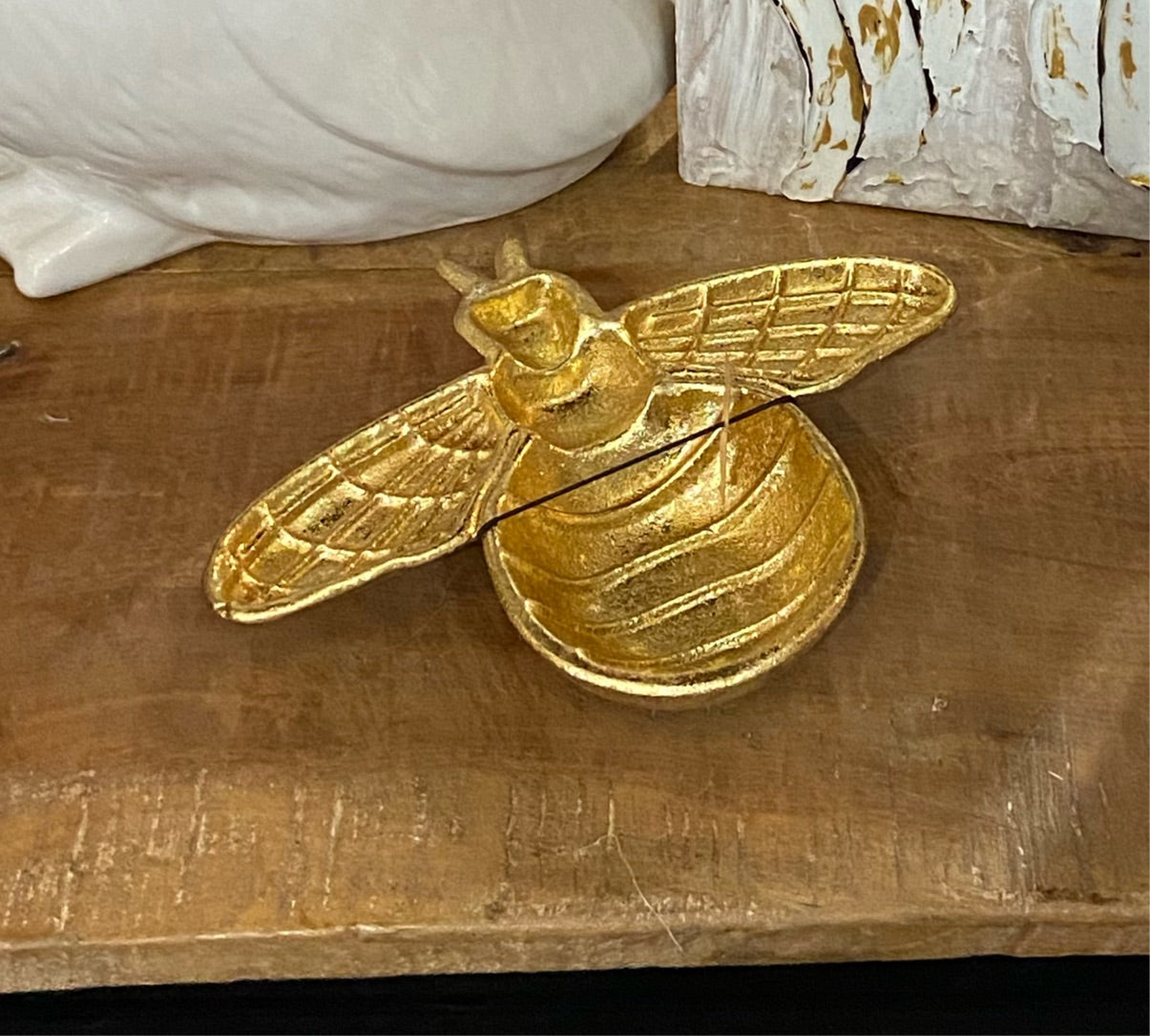 Gold Bee Dish