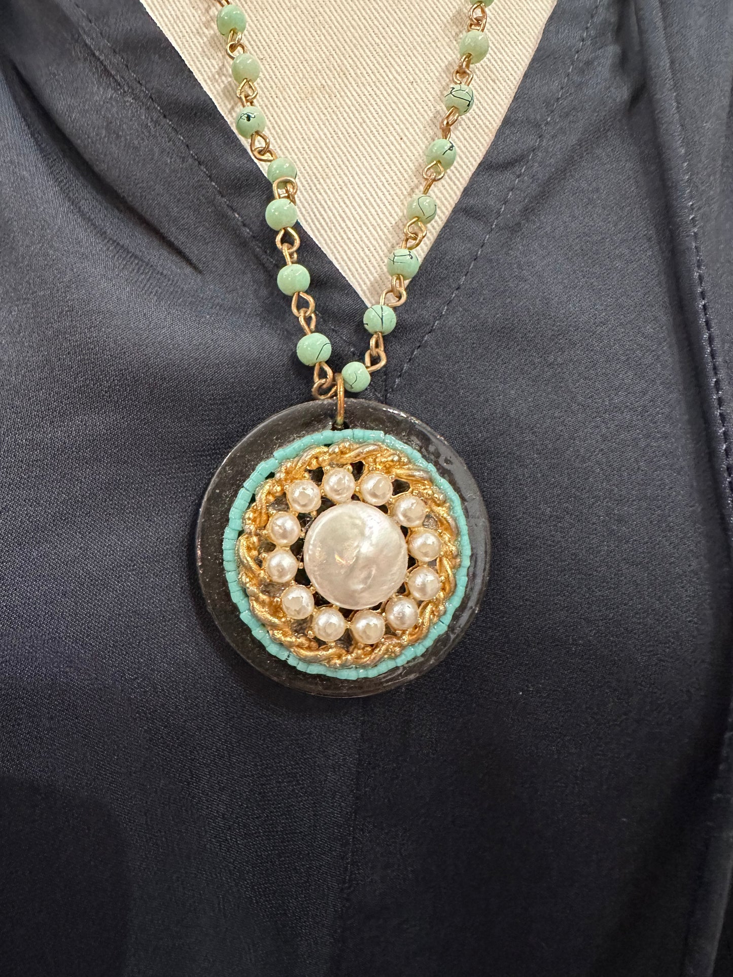 Pearl Teal Necklace