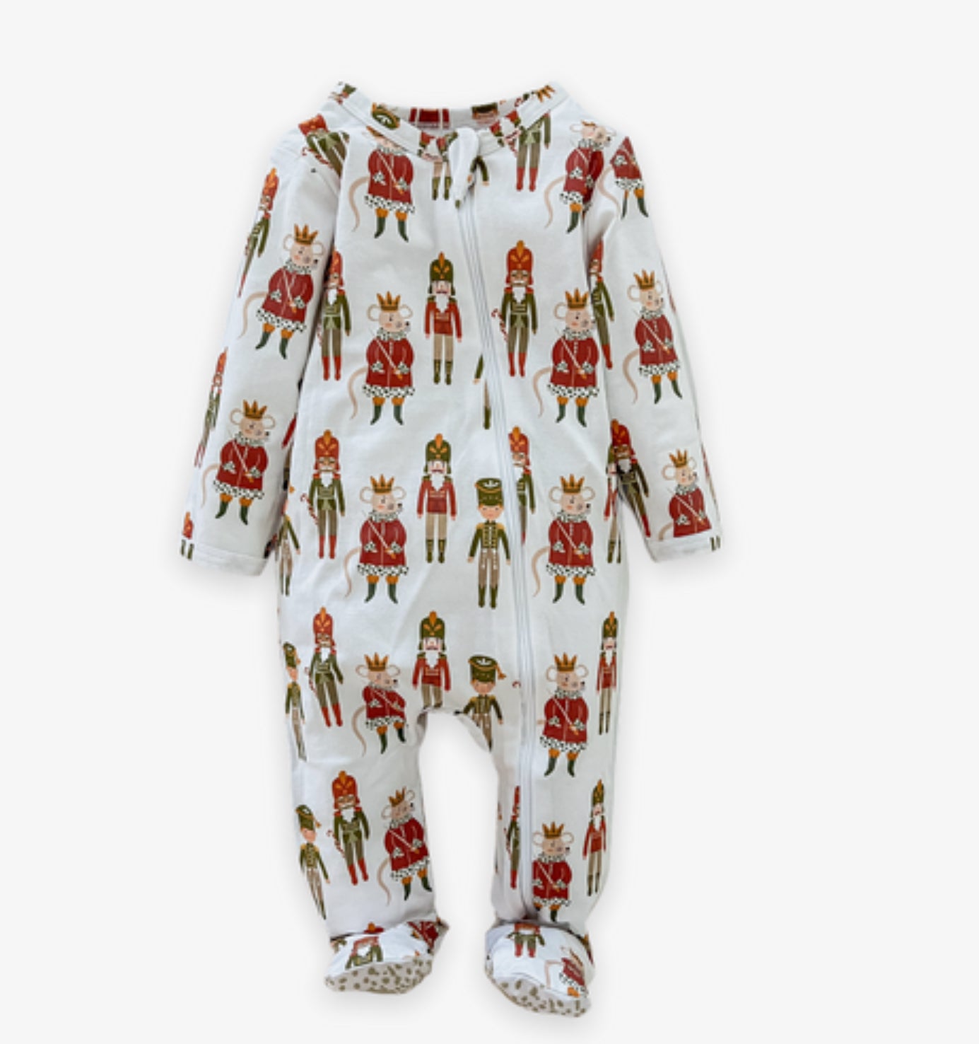 Velvet Fawn Land of Snow Footed Zipper Jammie