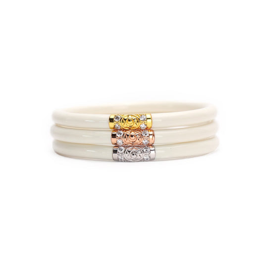 BuDhaGirl Three Kings All Weather Bangles Ivory